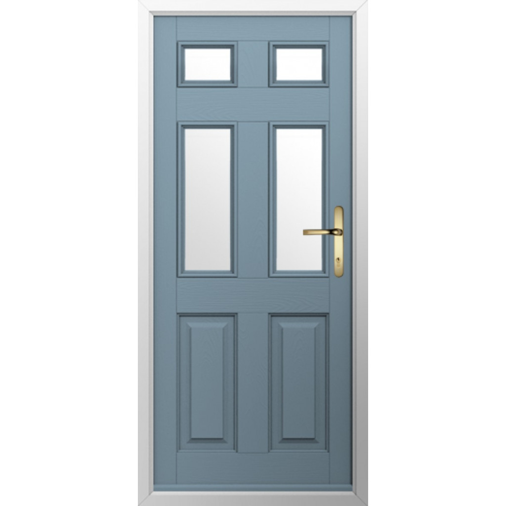 Solidor Tenby 4 Composite Traditional Door In Twilight Grey Image