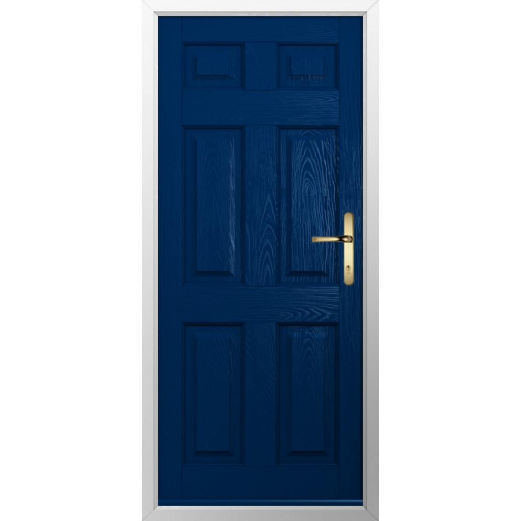 Solidor Tenby Solid Composite Traditional Door In Blue Image