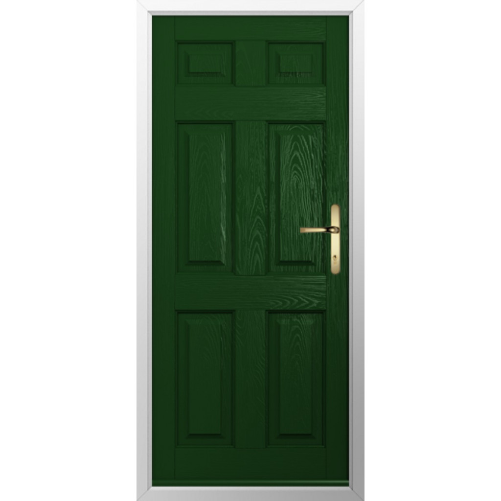 Solidor Tenby Solid Composite Traditional Door In Green Image