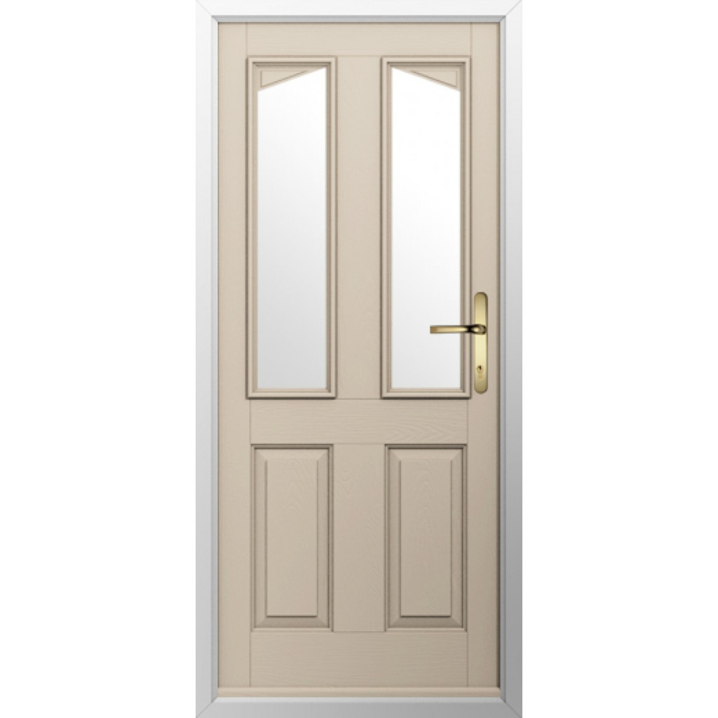 Solidor Harlech 2 Composite Traditional Door In Cream Image