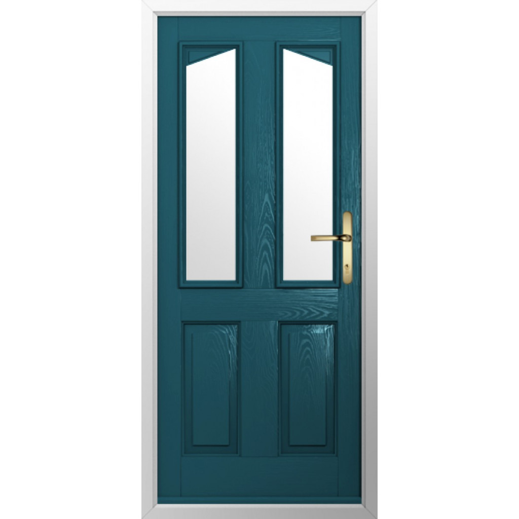 Solidor Harlech 2 Composite Traditional Door In Peacock Blue Image