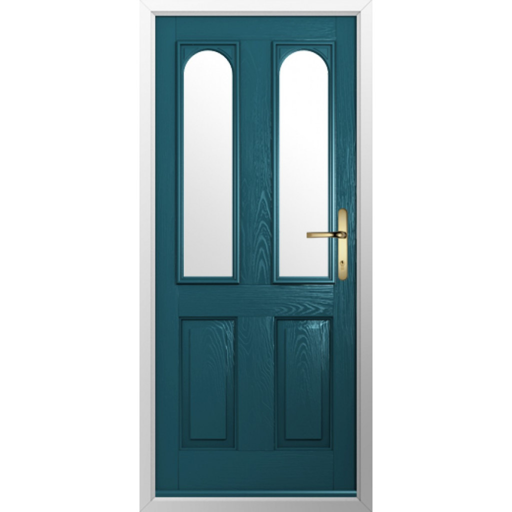 Solidor Nottingham 2 Composite Traditional Door In Peacock Blue Image