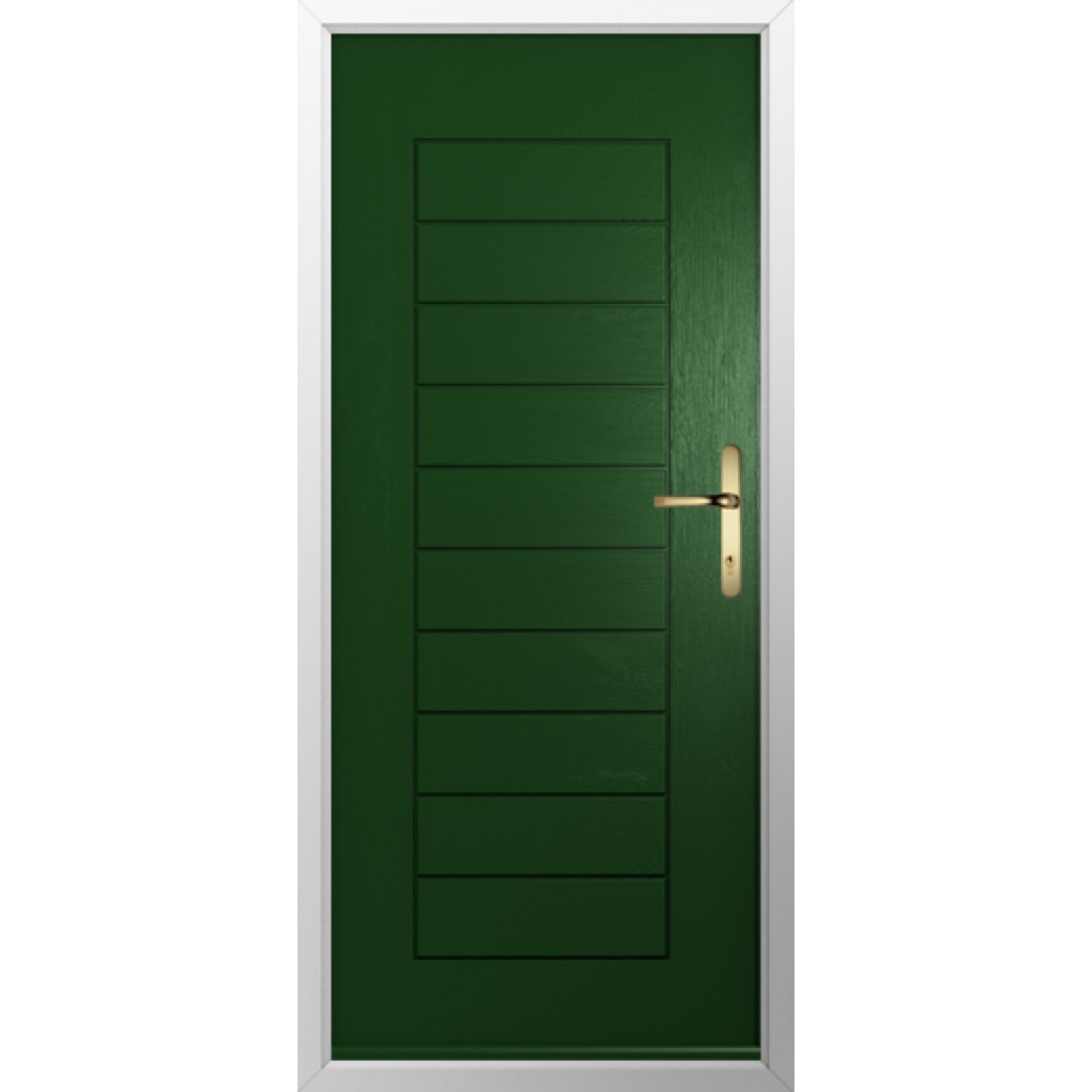 Solidor Windsor Solid Composite Traditional Door In Green Image