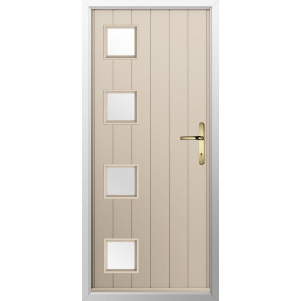 Solidor Milano Composite Contemporary Door In Cream Image