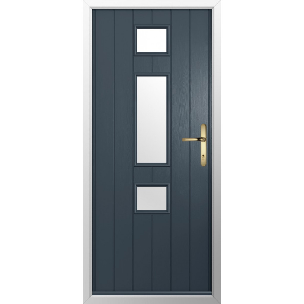 Solidor Genoa Composite Contemporary Door In Anthracite Grey Image