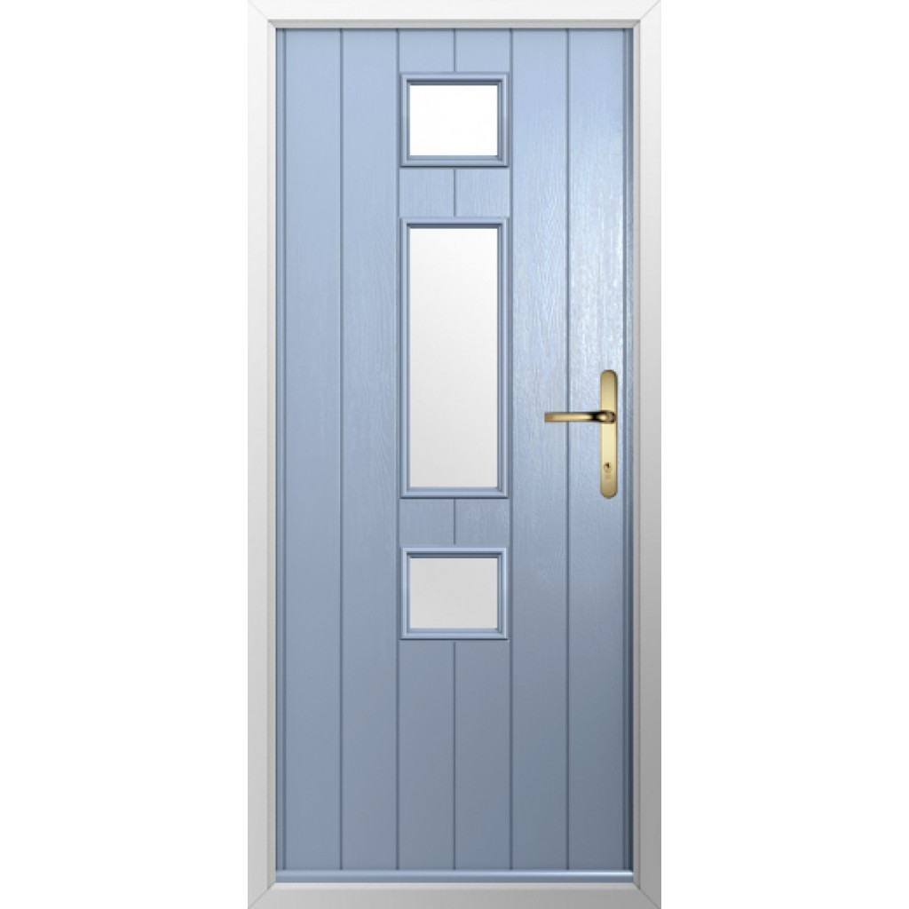 Solidor Genoa Composite Contemporary Door In Duck Egg Blue Image