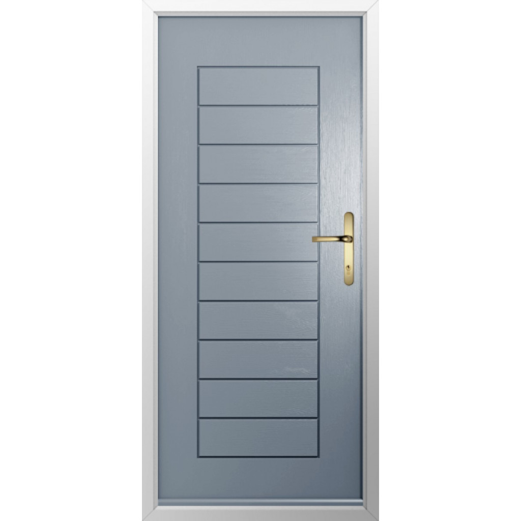 Solidor Palermo Solid Composite Contemporary Door In French Grey Image
