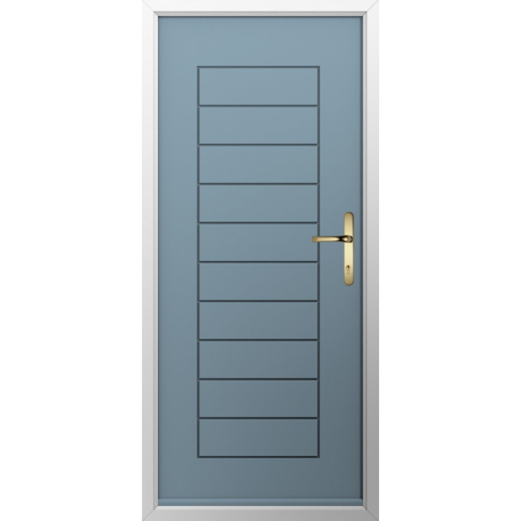 Solidor Palermo Solid Composite Contemporary Door In Twilight Grey Image