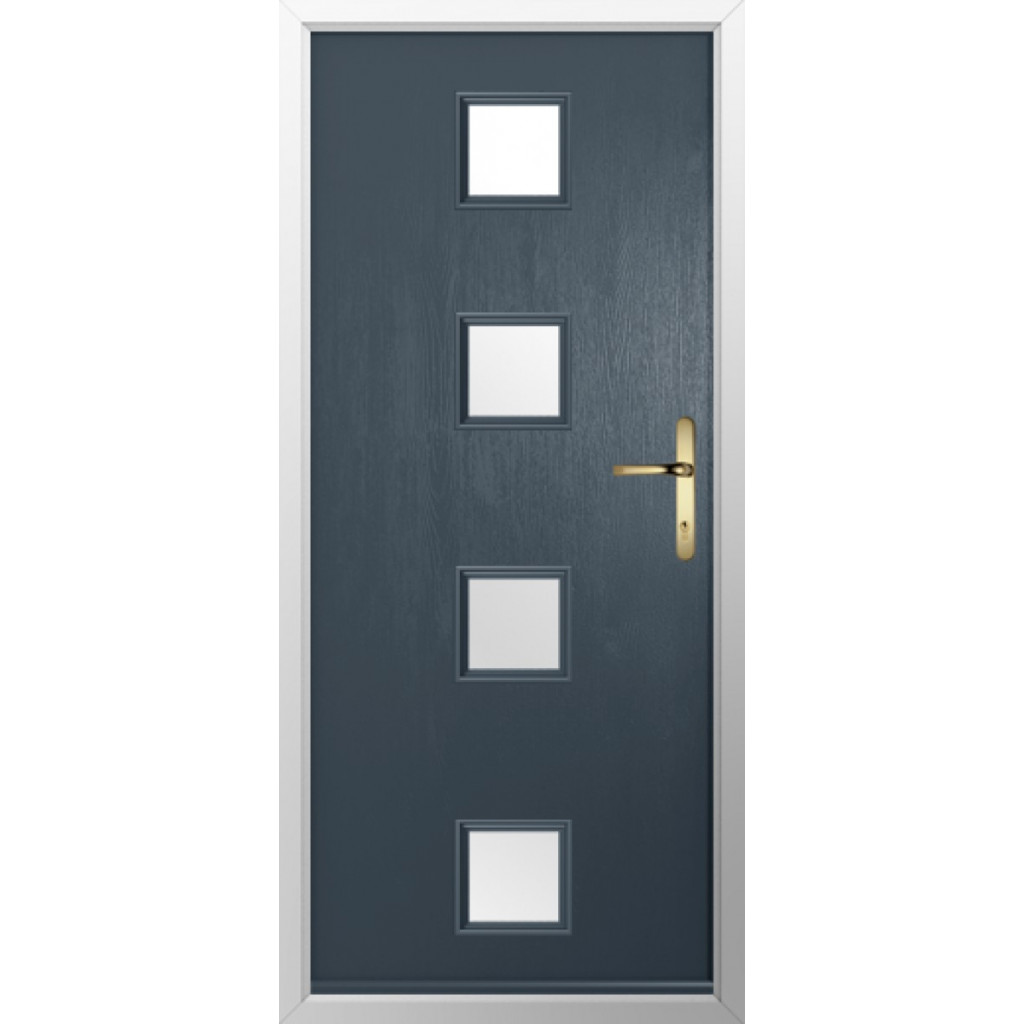 Solidor Parma Composite Contemporary Door In Anthracite Grey Image