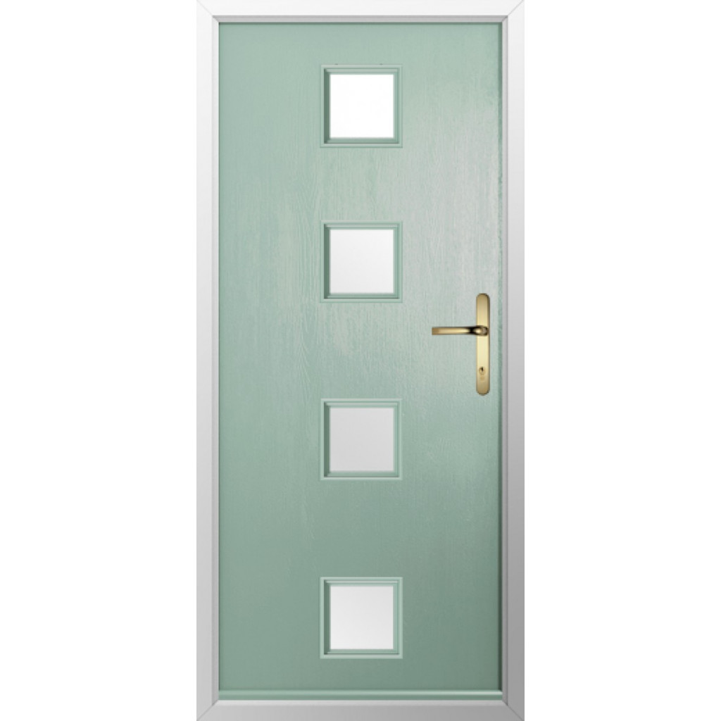Solidor Parma Composite Contemporary Door In Chartwell Green Image