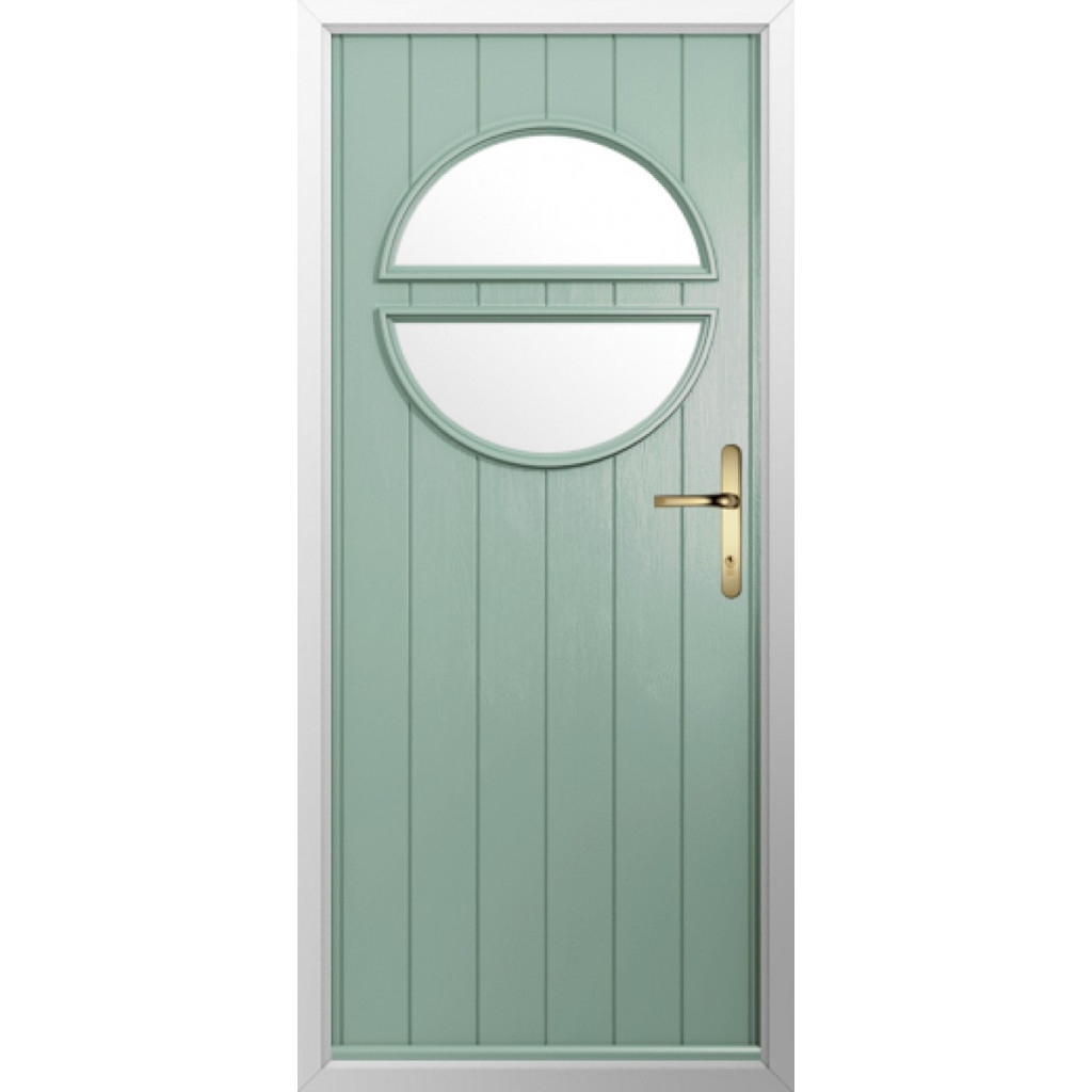 Solidor Pisa Composite Contemporary Door In Chartwell Green Image