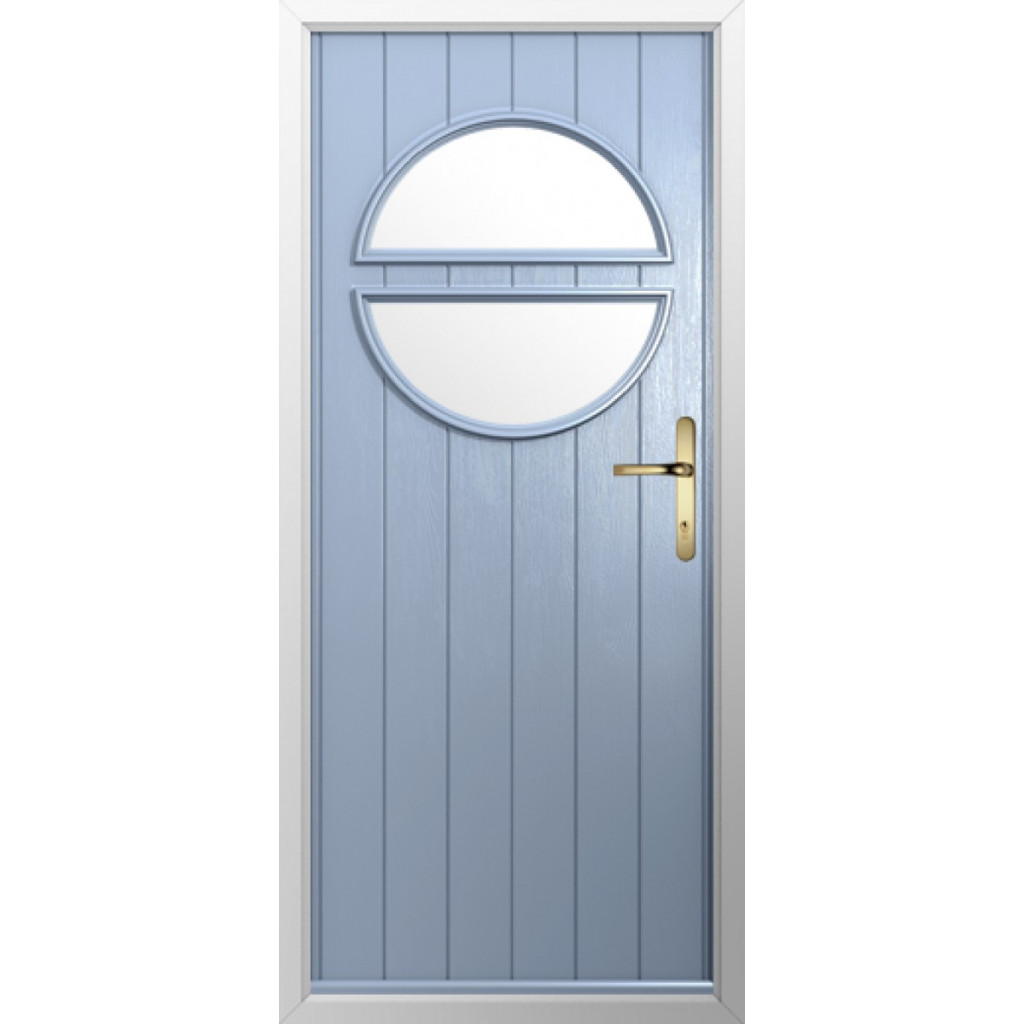 Solidor Pisa Composite Contemporary Door In Duck Egg Blue Image
