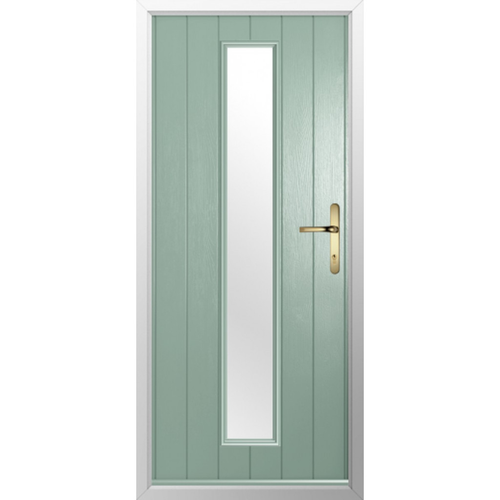 Solidor Amalfi Composite Contemporary Door In Chartwell Green Image
