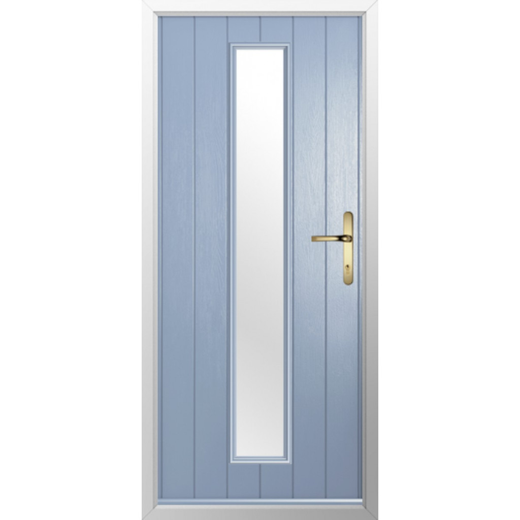 Solidor Amalfi Composite Contemporary Door In Duck Egg Blue Image