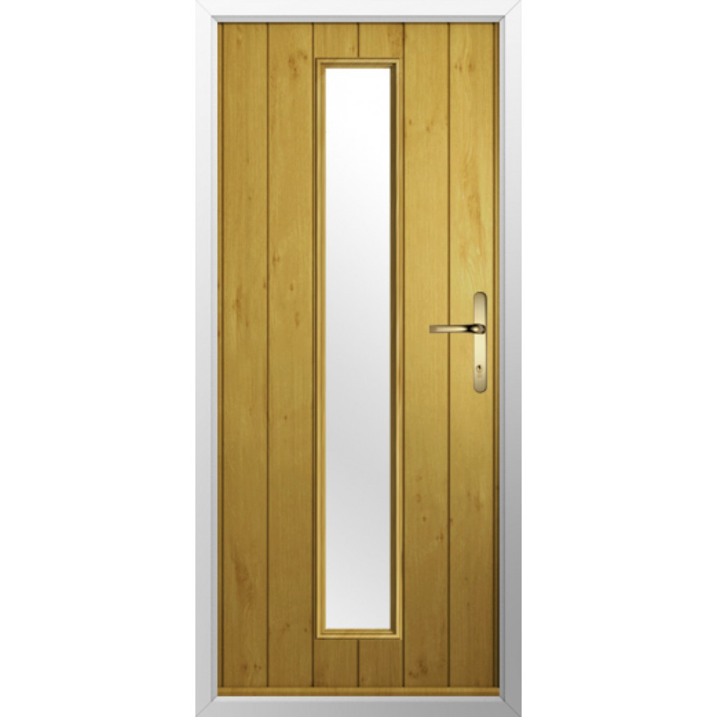 Solidor Amalfi Composite Contemporary Door In Irish Oak Image