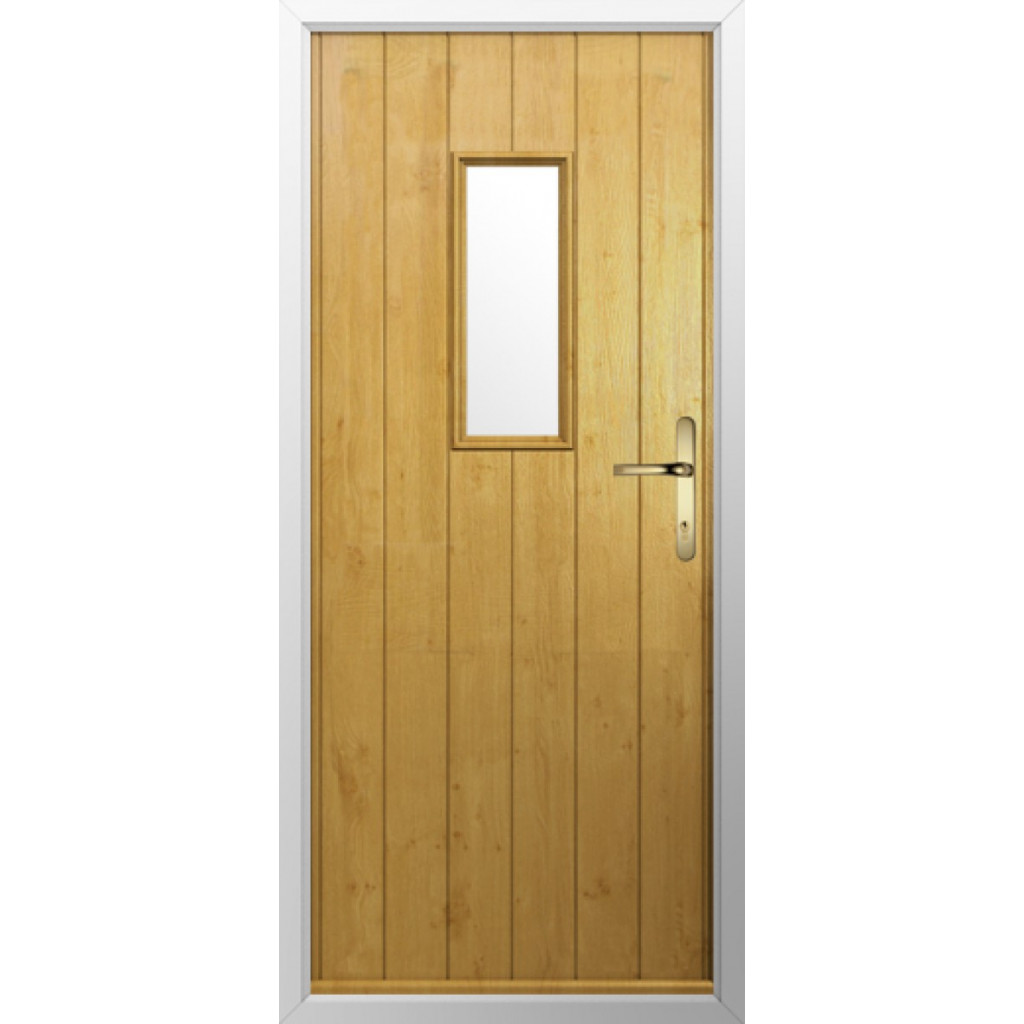 Solidor Ancona Composite Contemporary Door In Irish Oak Image