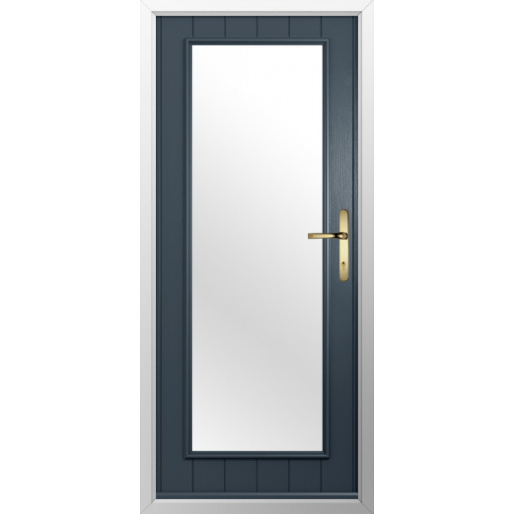 Solidor Biella Composite Contemporary Door In Anthracite Grey Image