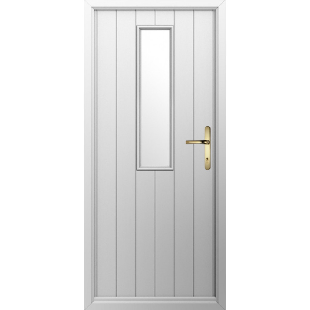 Solidor Turin Composite Contemporary Door In White Image