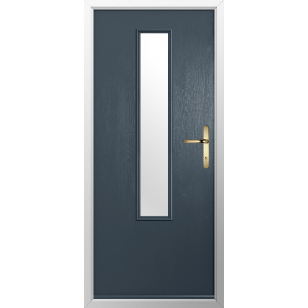Solidor Monza Composite Contemporary Door In Anthracite Grey Image