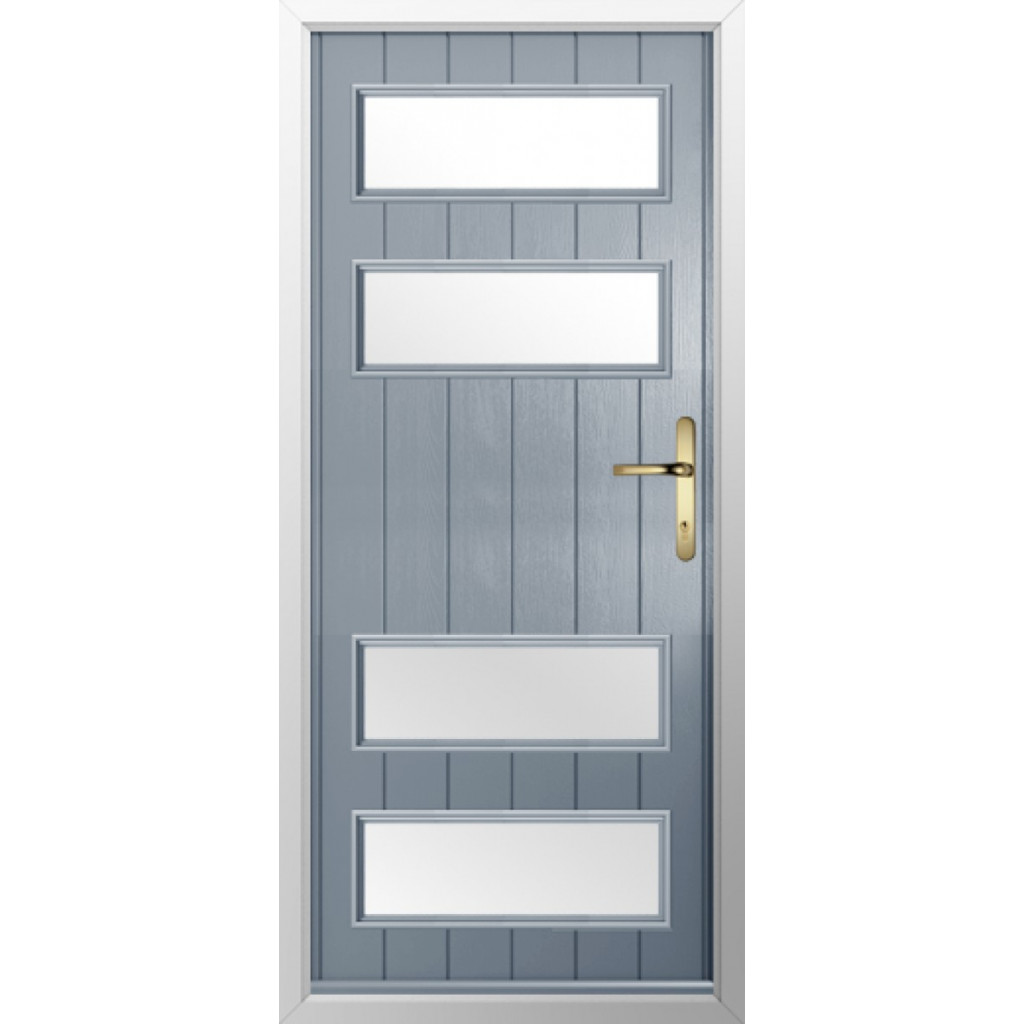 Solidor Sorrento Composite Contemporary Door In French Grey Image