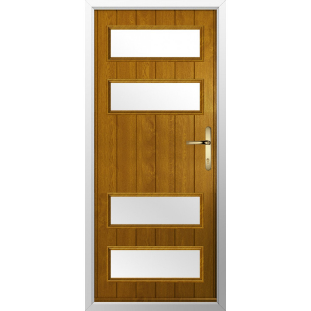 Solidor Sorrento Composite Contemporary Door In Oak Image