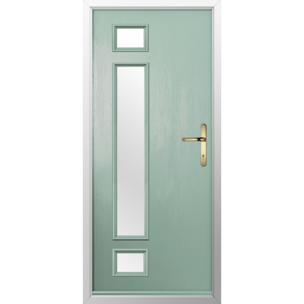 Solidor Rimini Composite Contemporary Door In Chartwell Green Image
