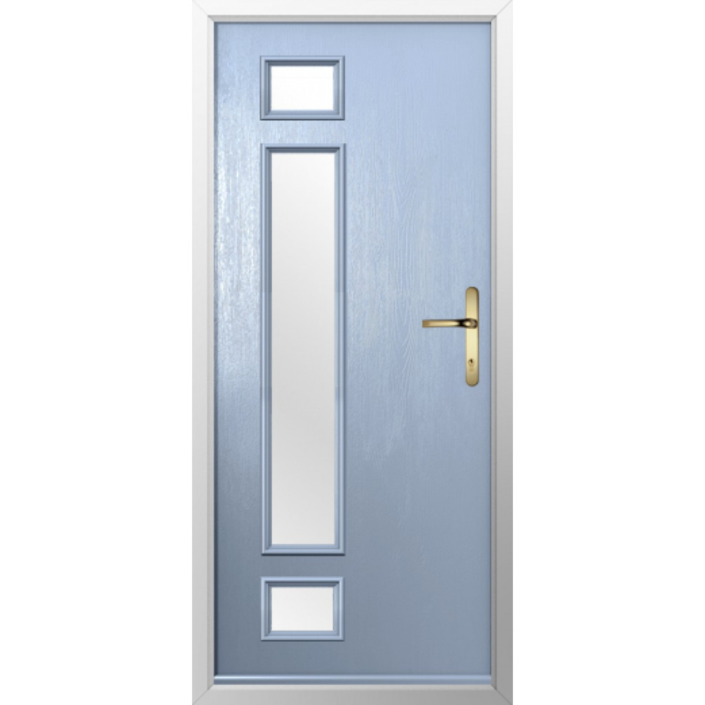 Solidor Rimini Composite Contemporary Door In Duck Egg Blue Image