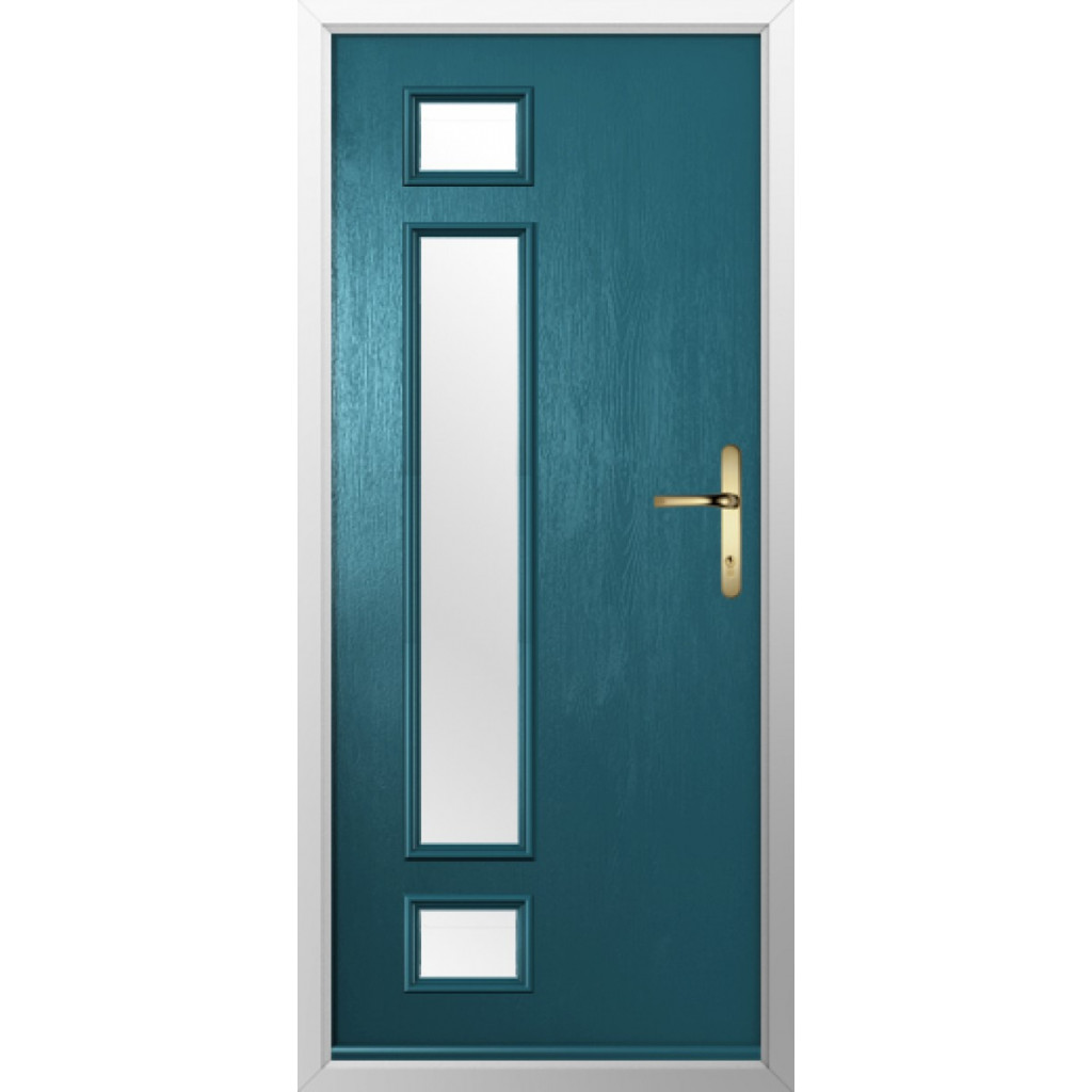 Solidor Rimini Composite Contemporary Door In Peacock Blue Image