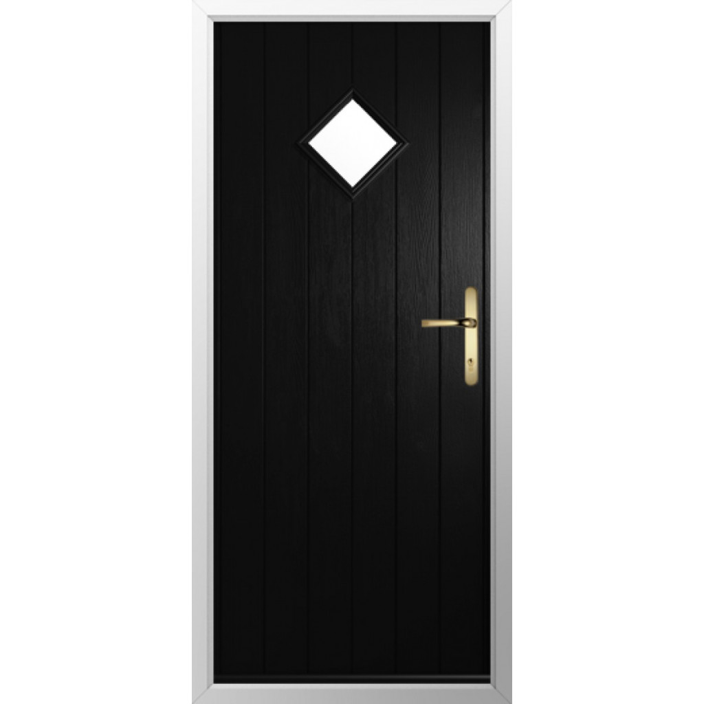 Solidor Bologna Composite Contemporary Door In Black Image