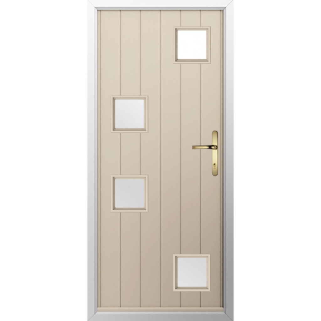 Solidor Modena Composite Contemporary Door In Cream Image