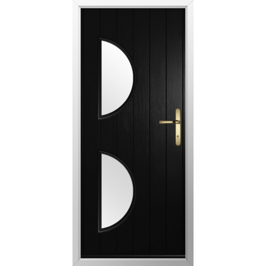 Solidor Siena Composite Contemporary Door In Black Image
