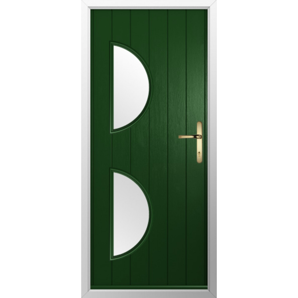 Solidor Siena Composite Contemporary Door In Green Image