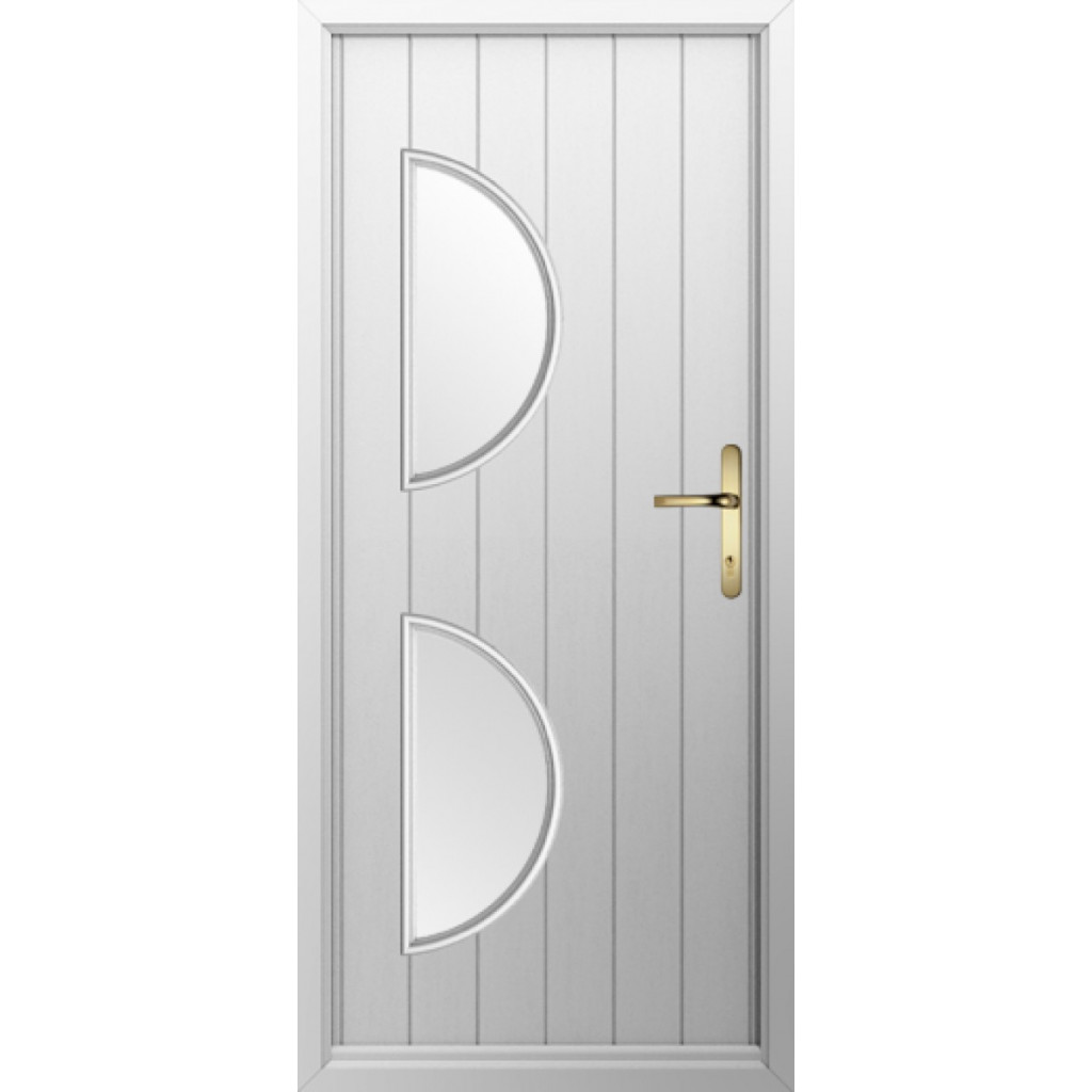 Solidor Siena Composite Contemporary Door In White Image
