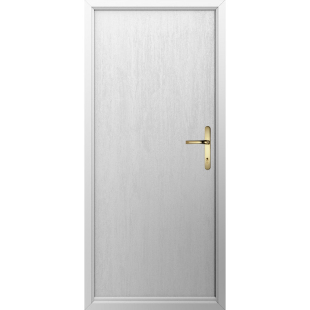 Solidor Verona Solid Composite Contemporary Door In Foiled White Image