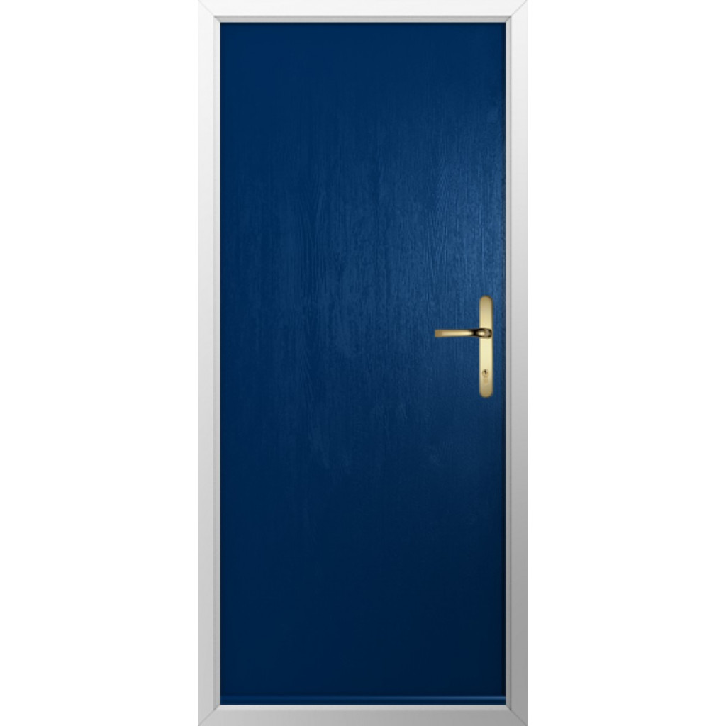 Solidor Verona Solid Composite Contemporary Door In Blue Image