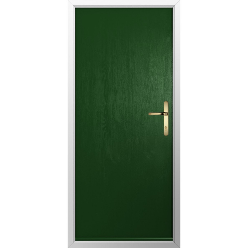 Solidor Verona Solid Composite Contemporary Door In Green Image