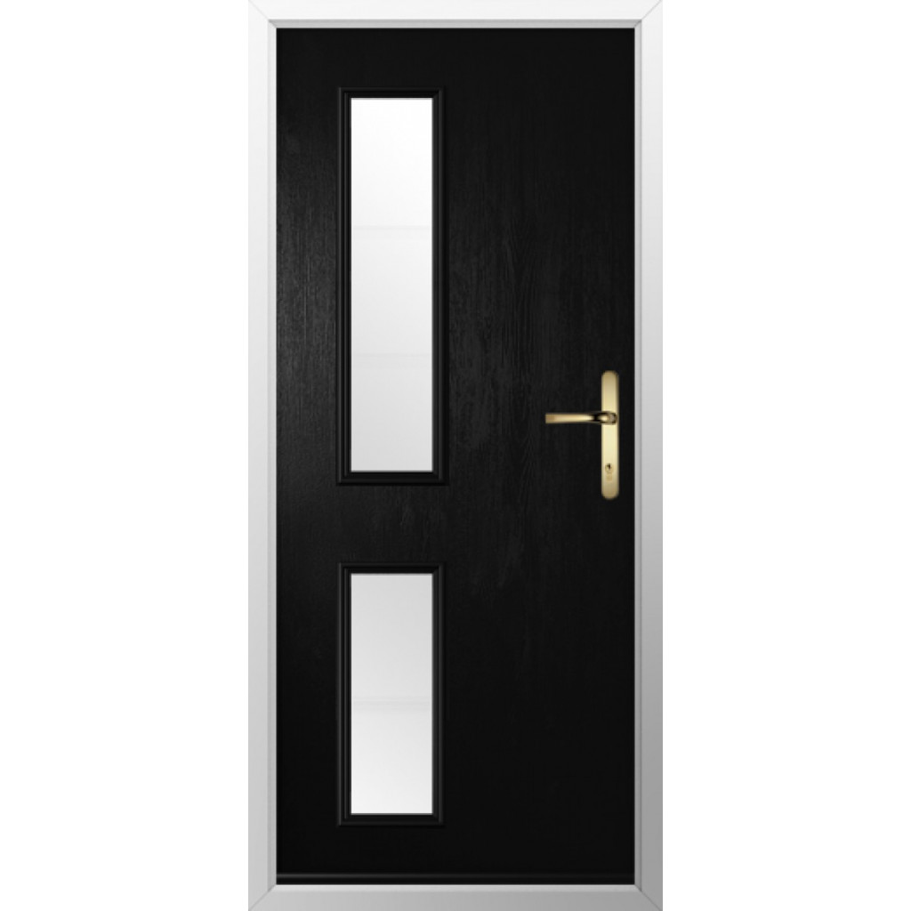 Solidor Garda Composite Contemporary Door In Black Image
