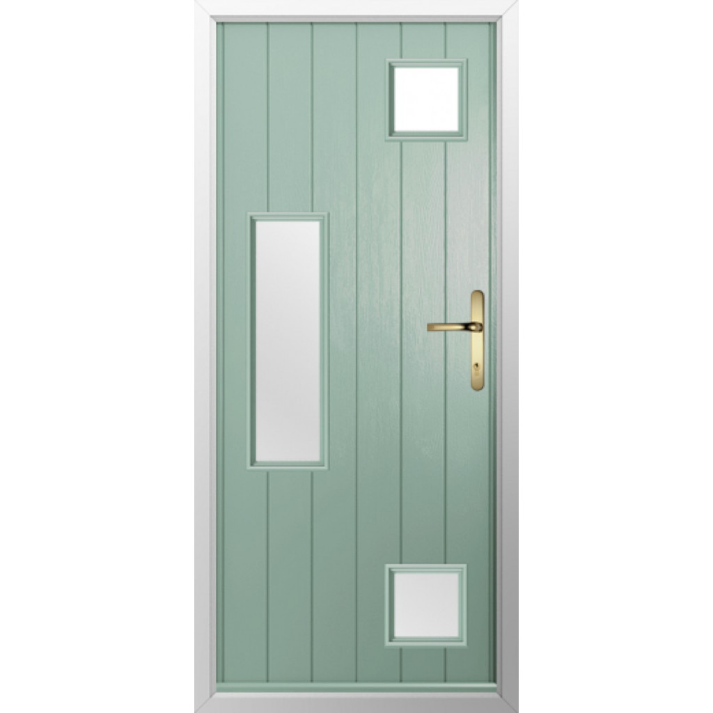 Solidor Messina Composite Contemporary Door In Chartwell Green Image