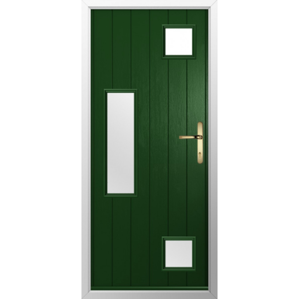 Solidor Messina Composite Contemporary Door In Green Image