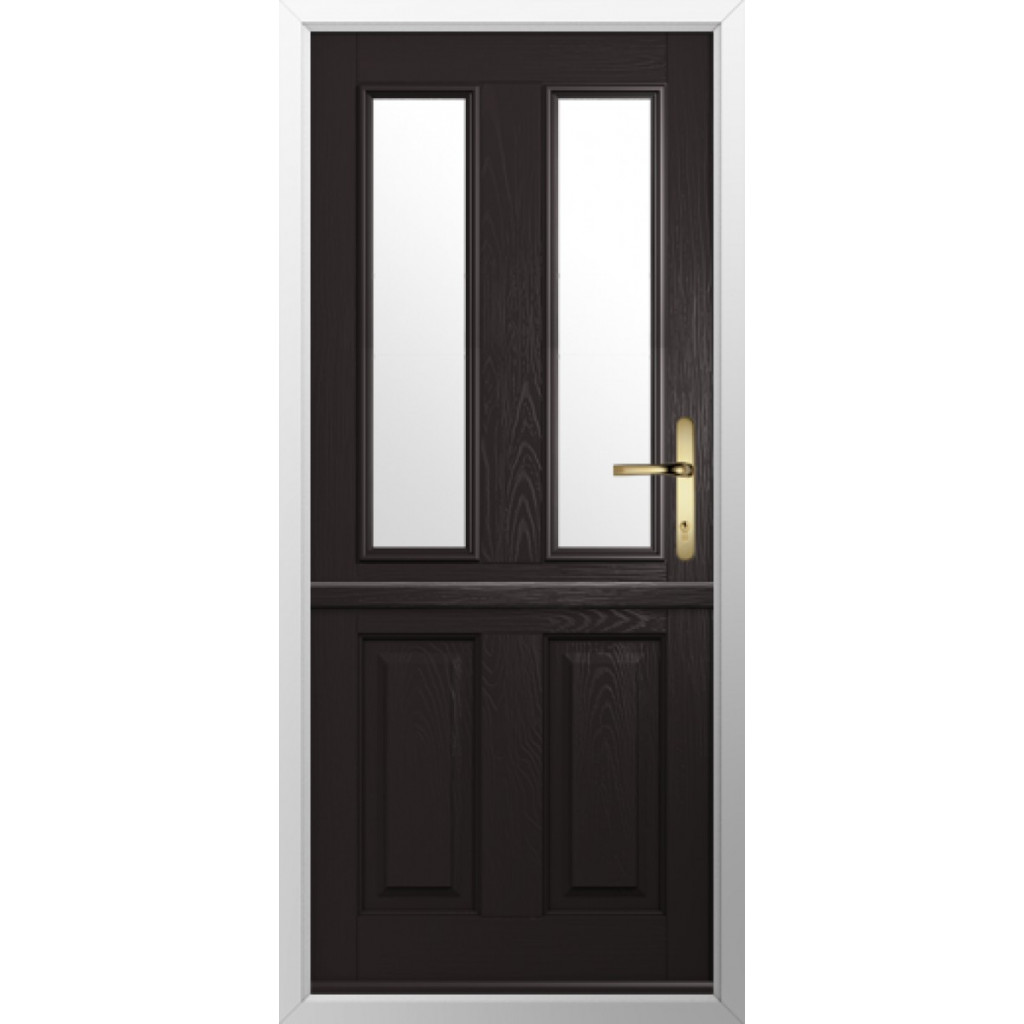 Solidor Ludlow 2 Composite Stable Door In Schwarz Braun Image
