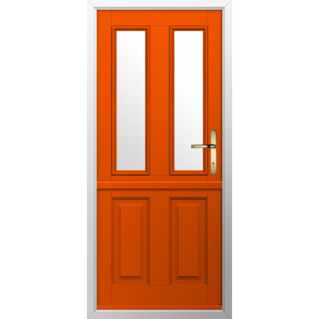Solidor Ludlow 2 Composite Stable Door In Tangerine Image