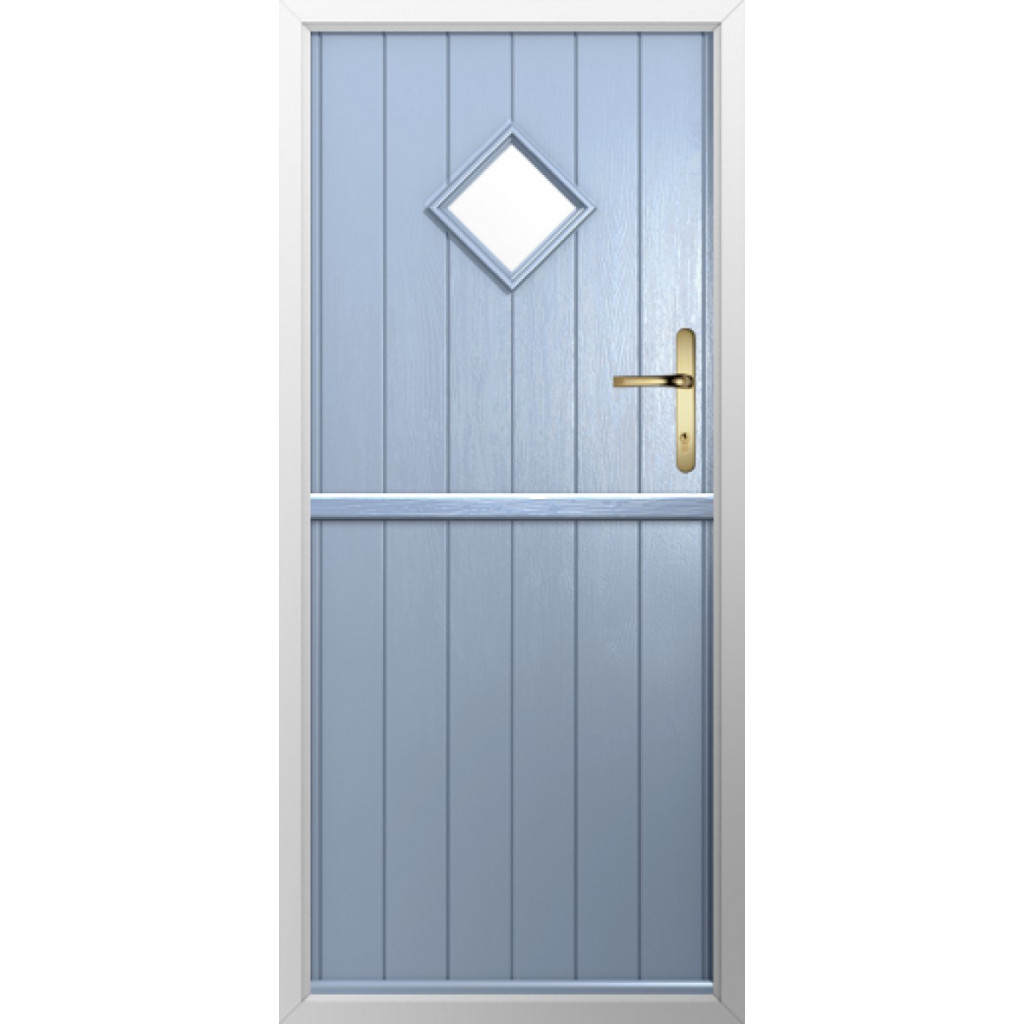 Solidor Flint 1 Composite Stable Door In Duck Egg Blue Image