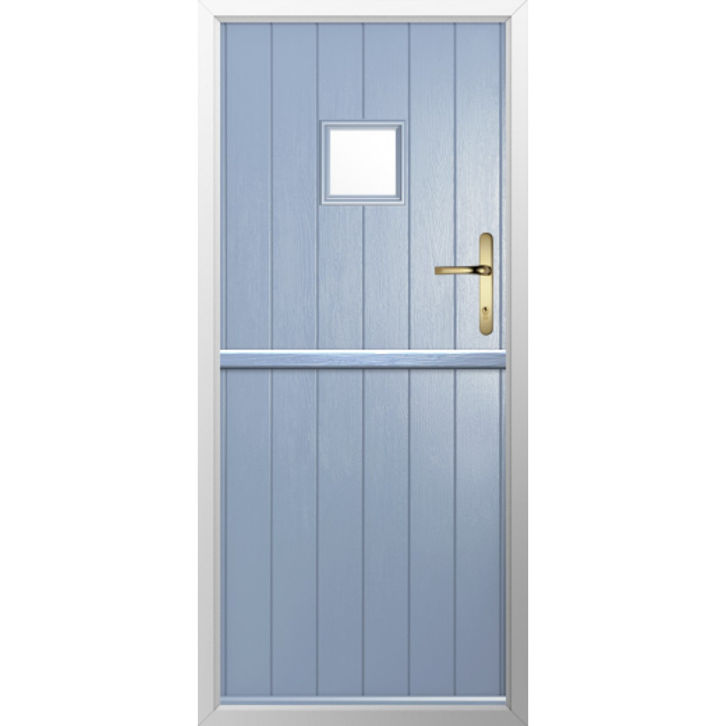 Solidor Flint Square Composite Stable Door In Duck Egg Blue Image