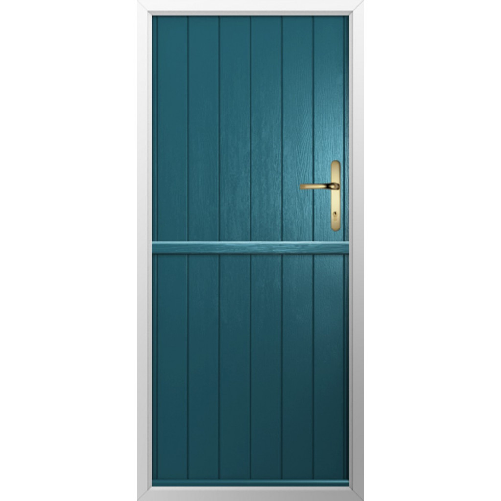Solidor Flint Solid Composite Stable Door In Peacock Blue Image