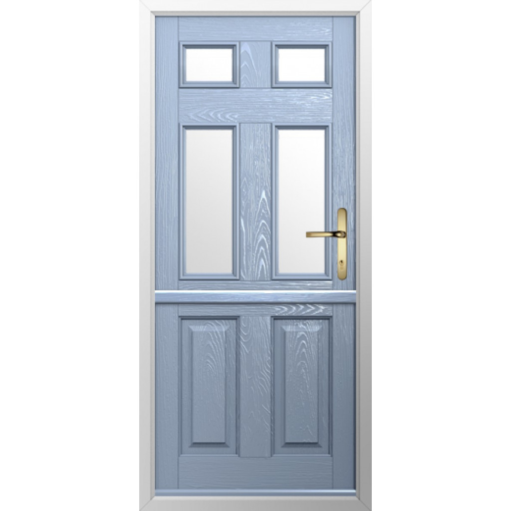 Solidor Tenby 4 Composite Stable Door In Duck Egg Blue Image