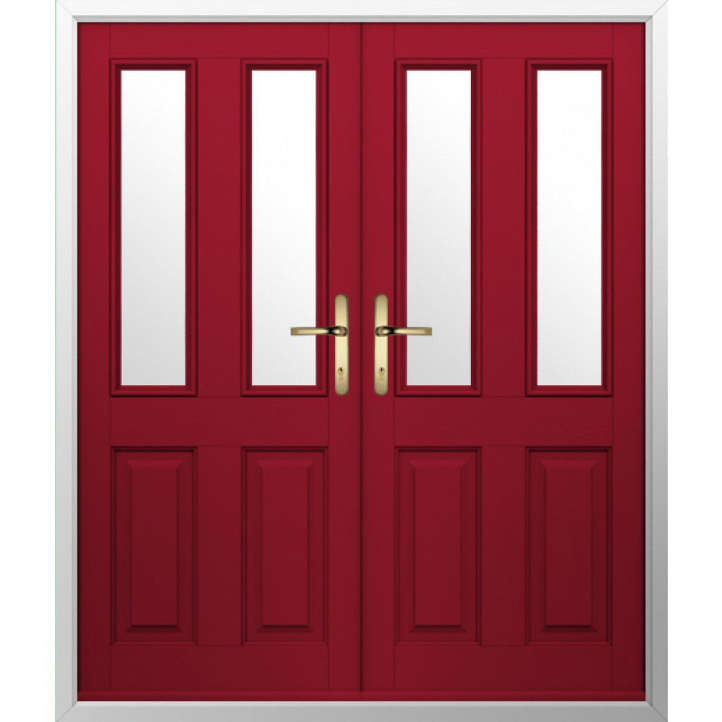 Solidor Ludlow 2 Composite French Door In Ruby Red Image