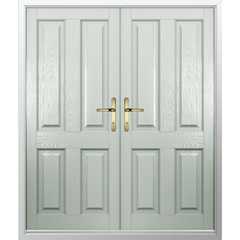 Solidor Ludlow Solid Composite French Door In Painswick Image
