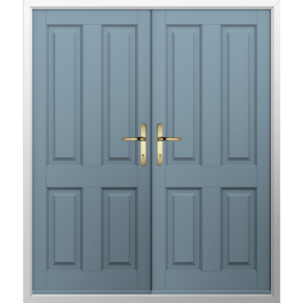 Solidor Ludlow Solid Composite French Door In Twilight Grey Image