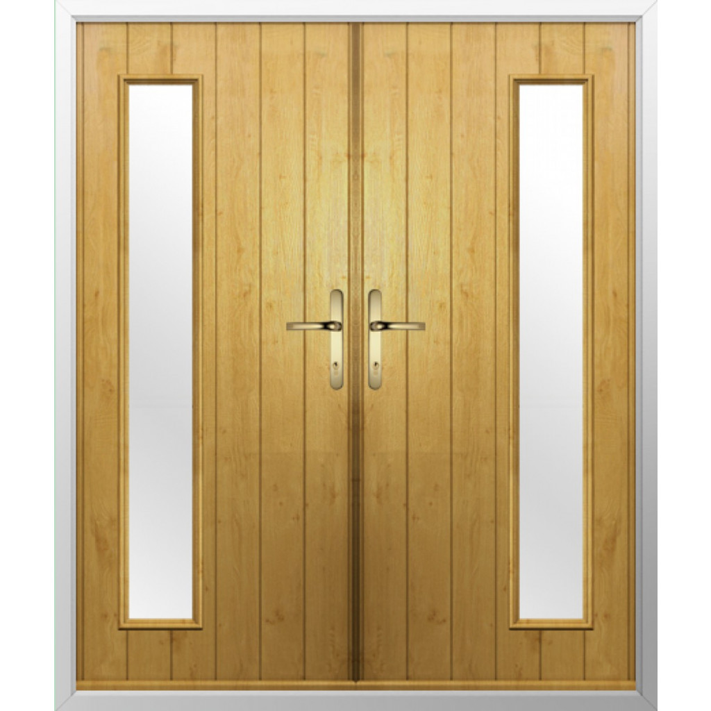 Solidor Brescia Composite French Door In Irish Oak Image