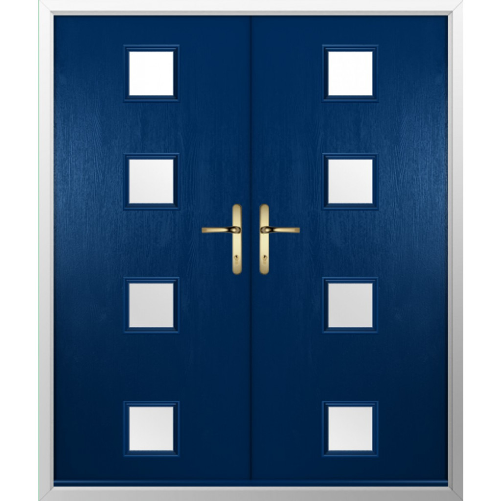 Solidor Parma Composite French Door In Blue Image